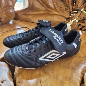 Umbro Men Soccer Cleats Speciali Pro 24 FG Size 13 Black White Royal Football